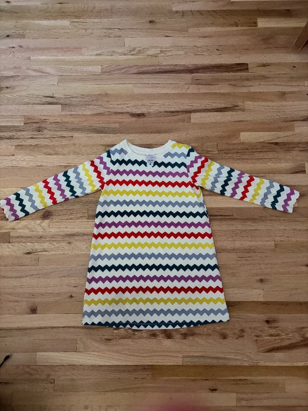 Hanna Andersson Girls Dress size 6-7 Multicolor stripe